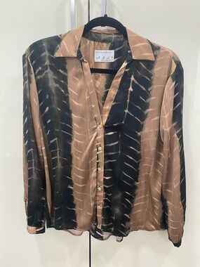 Primark Edit Brown and Black Blouse